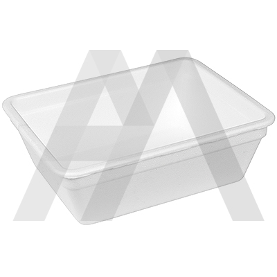 Лоток вспененный 500мл ДхШхВ 160х130х50 мм ДОШИРАК БЕЛЫЙ SMG 1/459, 459 ...