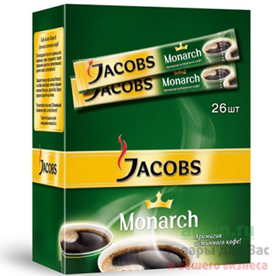 Кофе растворимый порционный 1.8г 26 шт/уп JACOBS MONARCH 1/1 Кофе растворимый порционный 1.8г 26 шт/уп JACOBS MONARCH 1/1