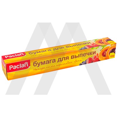 Бумага для выпечки Ш 290 мм 6 м/рул PACLAN в коробке БЕЛАЯ PACLAN 1/24 ...