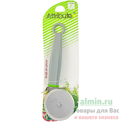 Нож для пиццы с пластиковой ручкой VIVA СЕРЫЙ ATTRIBUTE 1/6 Нож для пиццы с пластиковой ручкой VIVA СЕРЫЙ ATTRIBUTE 1/6