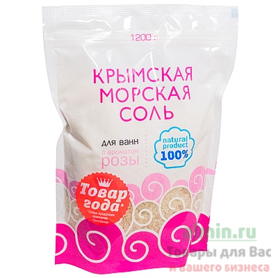 Соль для ванн КРЫМСКАЯ 1200г РОЗА GF 1/9 Соль для ванн КРЫМСКАЯ 1200г РОЗА GF 1/9