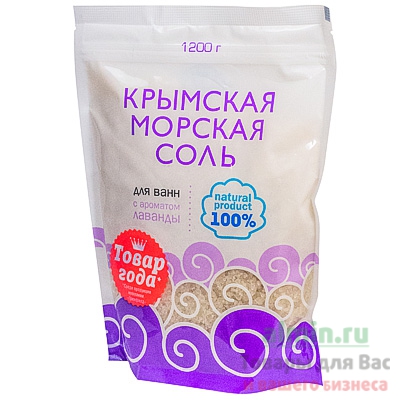 Соль для ванн КРЫМСКАЯ 1200г ЛАВАНДА GF 1/9 Соль для ванн КРЫМСКАЯ 1200г ЛАВАНДА GF 1/9