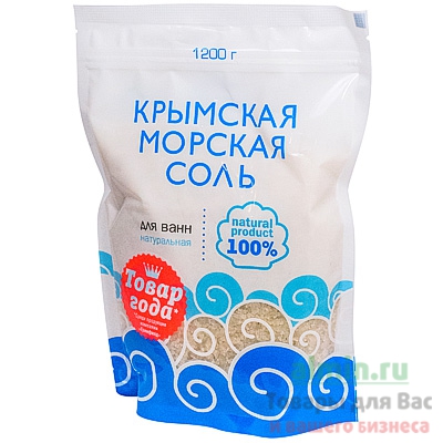Соль для ванн КРЫМСКАЯ 1200г НАТУРАЛЬНАЯ GF 1/9 Соль для ванн КРЫМСКАЯ 1200г НАТУРАЛЬНАЯ GF 1/9