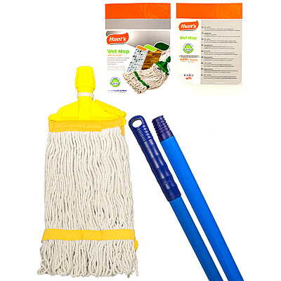 Швабра для пола с насадкой - МОП (MOP) веревочная прошитая 350 г ХЛОПОК ...