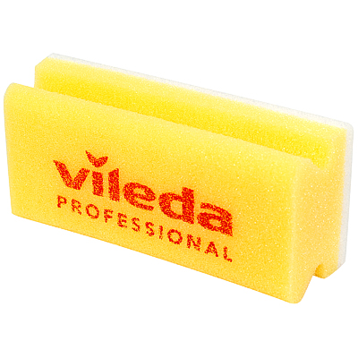 Губка для поверхностей профилированная 150х70 мм PROF белым абразивом ...