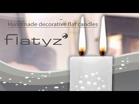 Обзор плоских декоративных свечей Flatyz