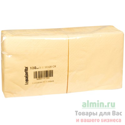 Салфетка бумажная ШАМПАНЬ 20х20 см 2-сл 100 шт/уп PUNTO MAPELOR 1/24 Салфетка бумажная ШАМПАНЬ 20х20 см 2-сл 100 шт/уп PUNTO MAPELOR 1/24