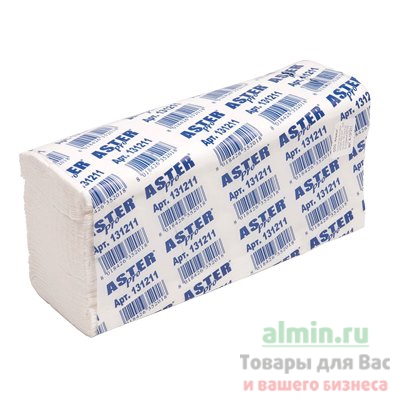 Полотенце бумажное листовое 2-сл 150 лист/уп 230х240 мм Z-сложения ASTER PRO Z2 F БЕЛОЕ ASTER 1/25 Полотенце бумажное листовое 2-сл 150 лист/уп 230х240 мм Z-сложения ASTER PRO Z2 F БЕЛОЕ ASTER 1/25